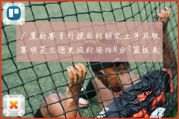 广厦新赛季外援目标锁定土耳其联赛明星兰德里诺科场均8分7篮板表现